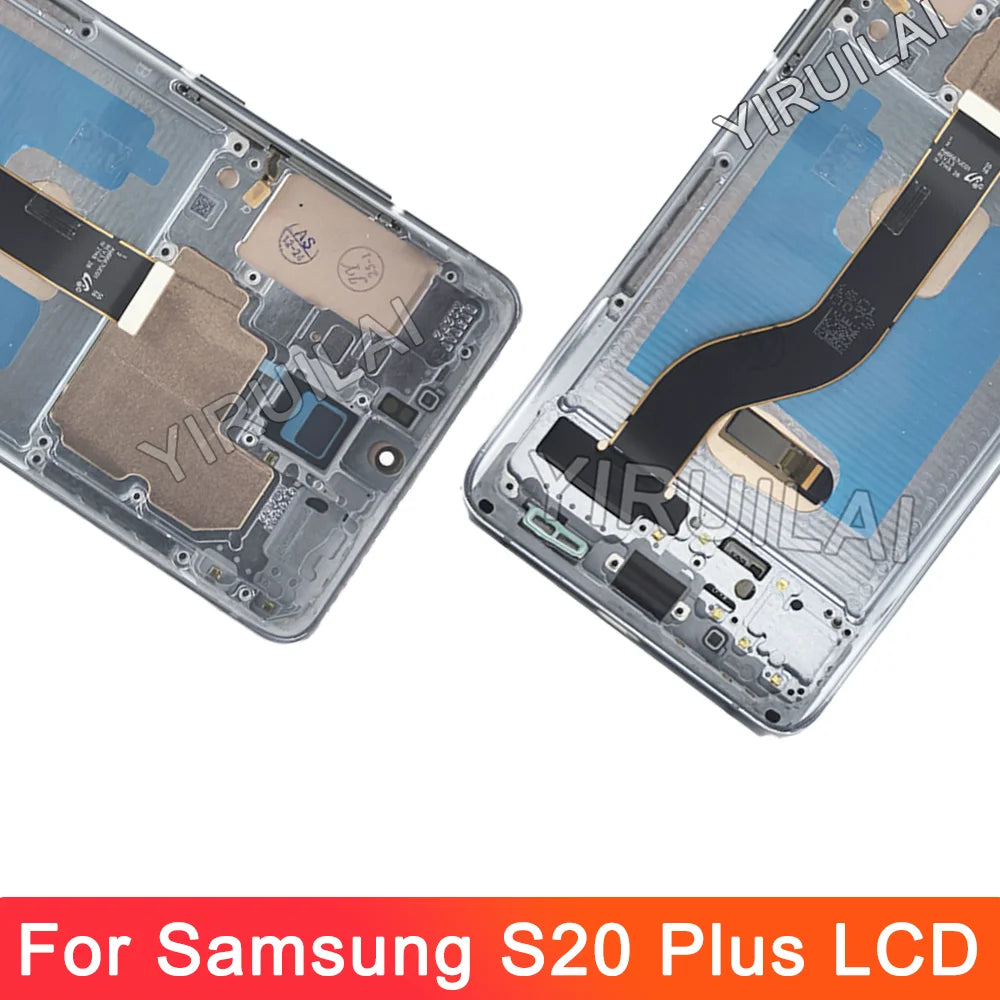 Pantalla LCD OLED para Samsung S20 plus G985 G985F G985F/DS, montaje de digitalizador con pantalla táctil de repuesto