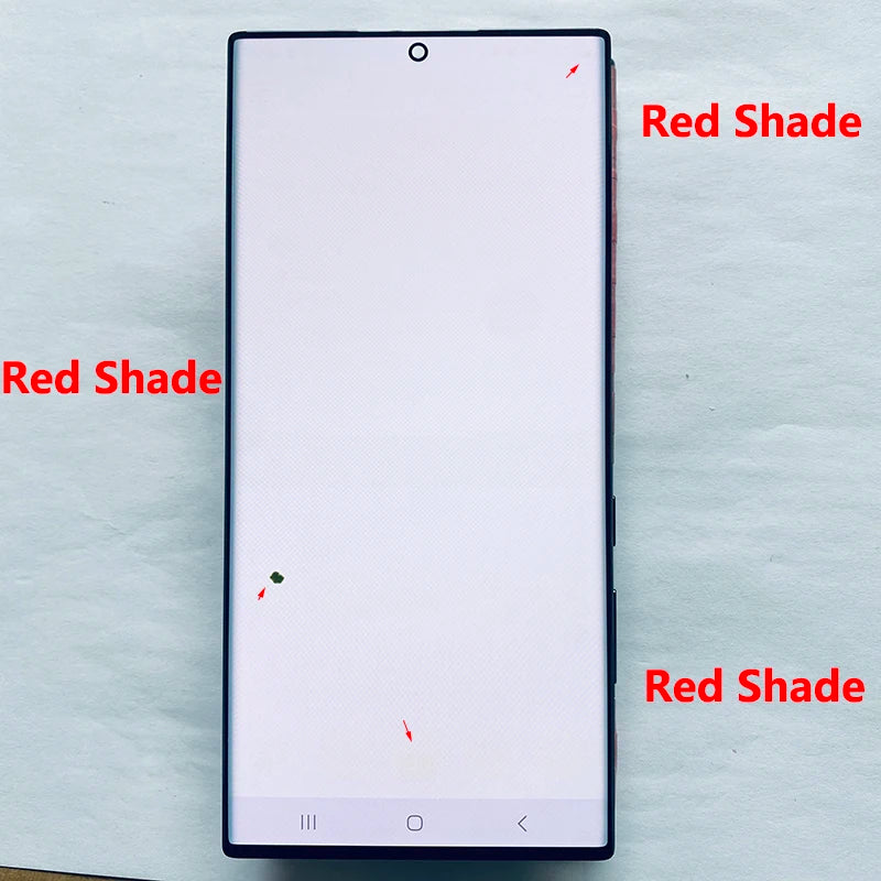 Pantalla 6.8" Super AMOLED con Marco y Digitalizador Táctil para Samsung S22 Ultra (S22U/S908B/S908U) (Con Defecto Estético)