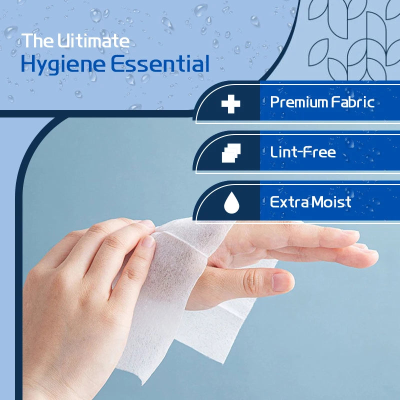 100pcs Alcohol Disinfectant Wipes, 70% Isopropyl Antibacterial Sanitizing Wipes for Hands & Surfaces, Kills 99.9% Germs, Extra T