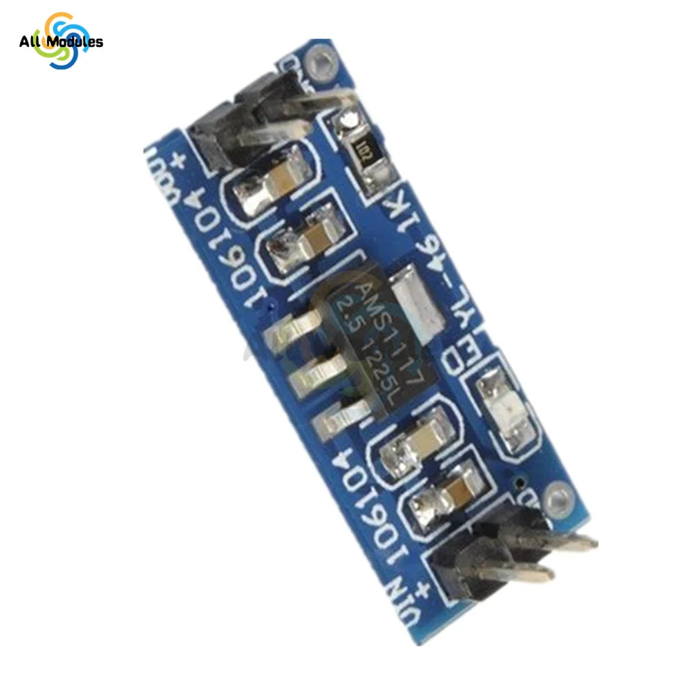 Módulo Convertidor Buck AMS1117 SMD DC-DC 4.75-12V a 1.2V/1.5V/1.8V/2.5V/3.3V/5.0V Step-Down para Arduino