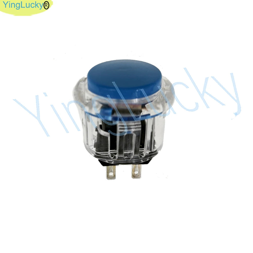 Botón Pulsador Arcade Transparente (30mm/24mm) Reemplazo para Máquina Arcade (1 Unidad)
