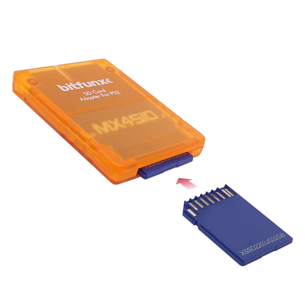 Adaptador Lector Tarjeta SD/TF Bitfunx MX4SIO SIO2SD para Consola PS2 PlayStation 2