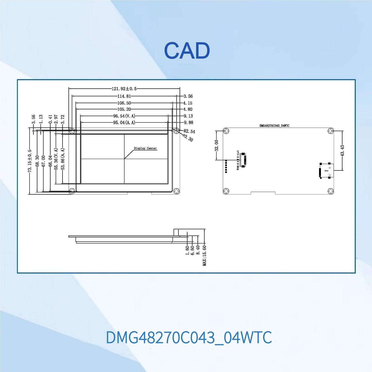 Pantalla Táctil Inteligente HMI DWIN 4.3" (480x272) TFT LCD - Bajo Costo