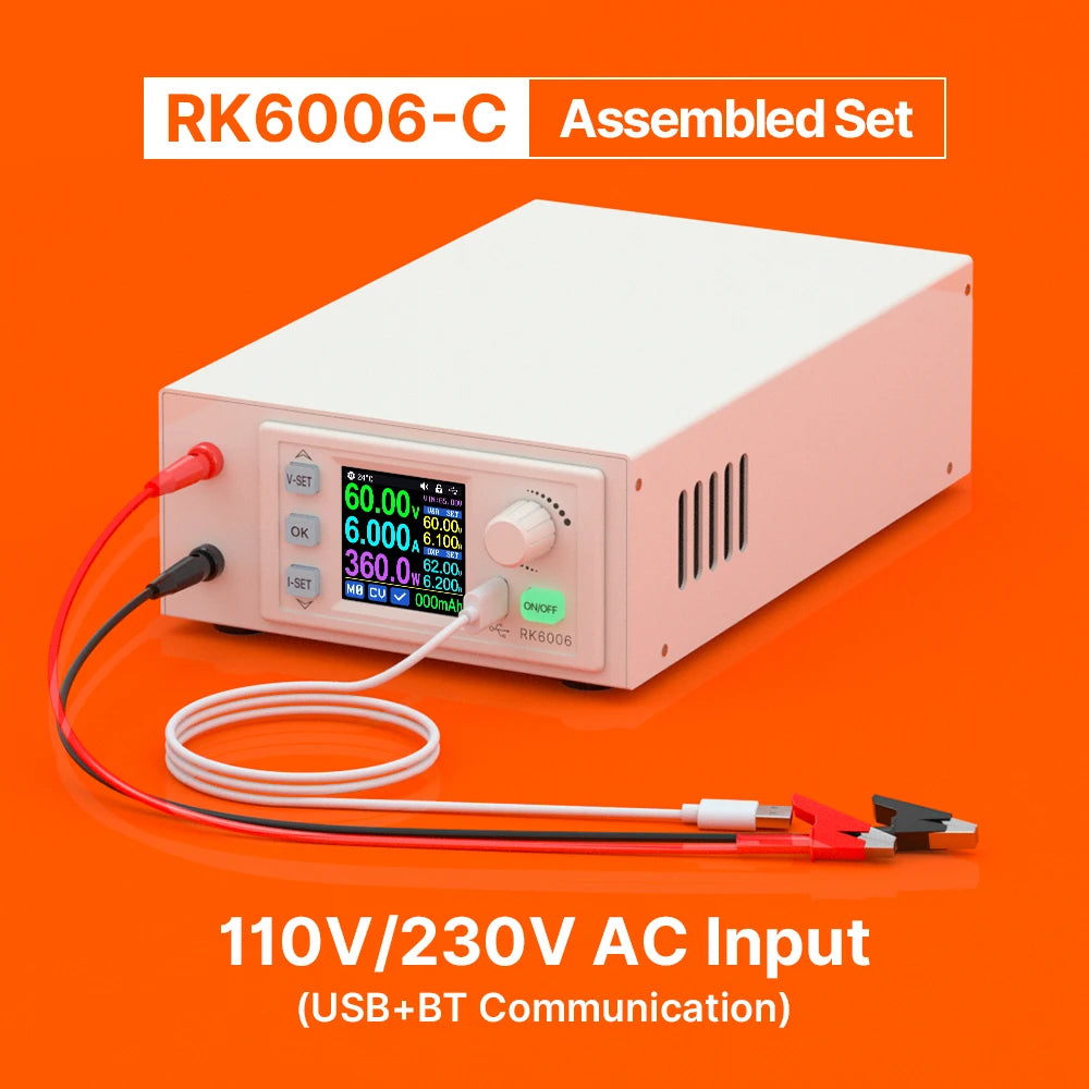 Fuente Alimentación Laboratorio RD-RK6006 / RK6006-BT DC 60V 6A Comunicación Buck Ajustable 4 Dígitos