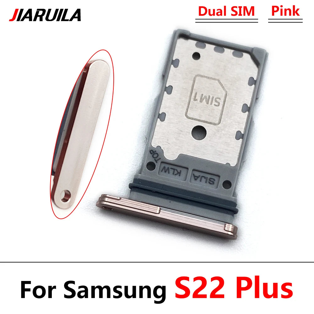 Bandeja Porta SIM/SD Card para Samsung S22 / S22 Plus / S22 Ultra - Repuesto Adaptador + Pin