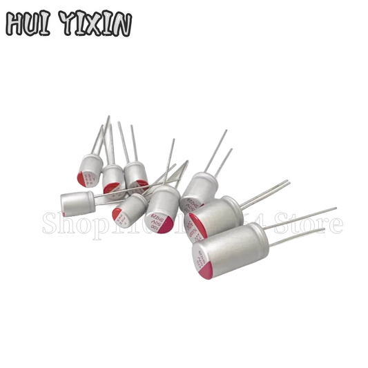 Capacitor Sólido Polímero (4.7uF-2200uF, 6.3V-100V) - Unidad (Especificar Valor)