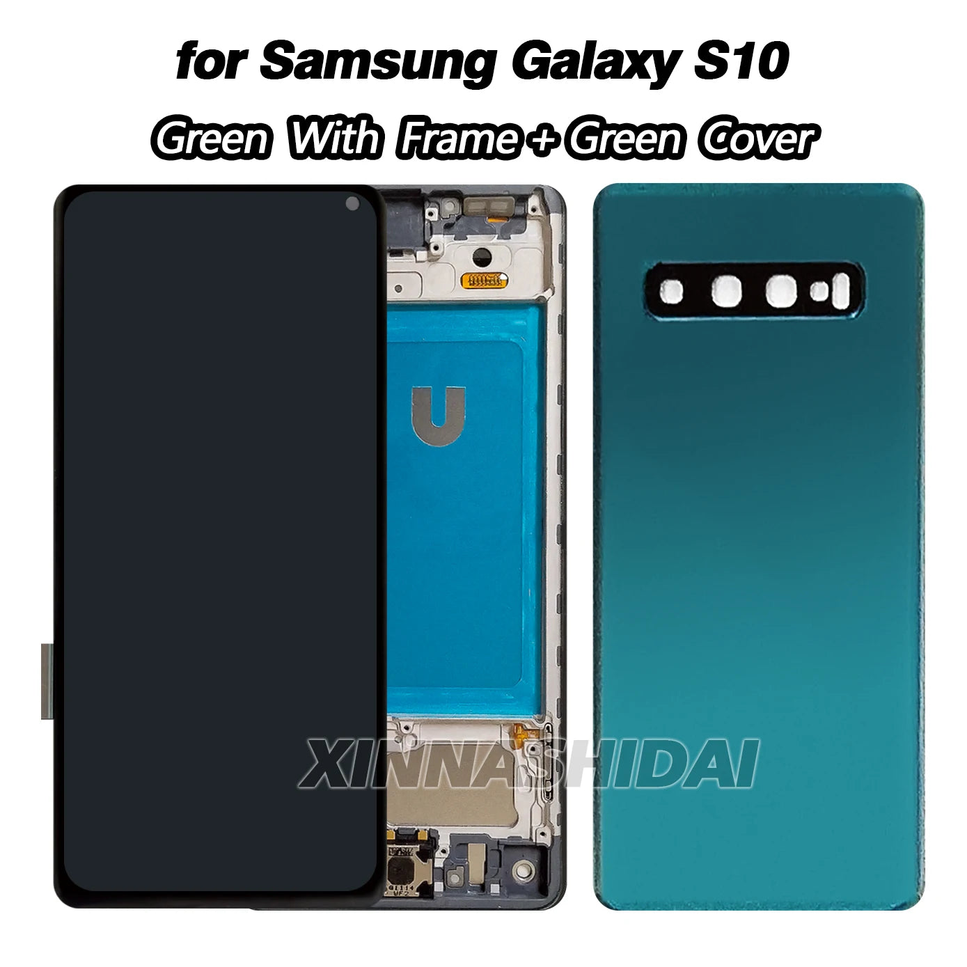 Pantalla TFT para Samsung Galaxy S10 (SM-G973F/U/W) con Marco y Tapa Trasera (Digitalizador Táctil)