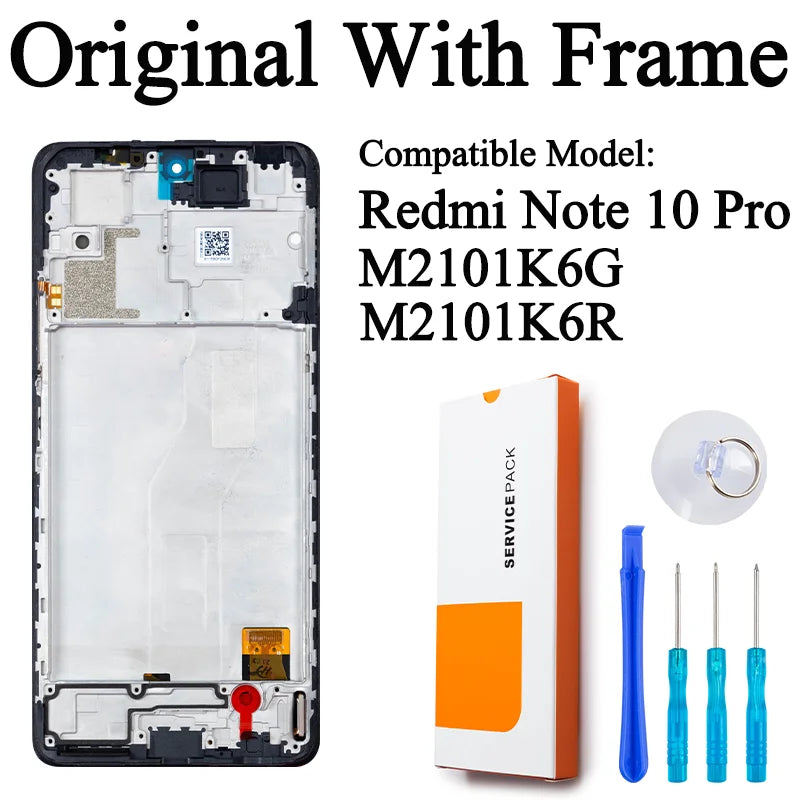2201116TG M2101K6G Premium Lcd For Xiaomi Redmi Note 10 Pro Display Touch Screen Digitizer Panel Assembly For Redmi Note 11 Pro