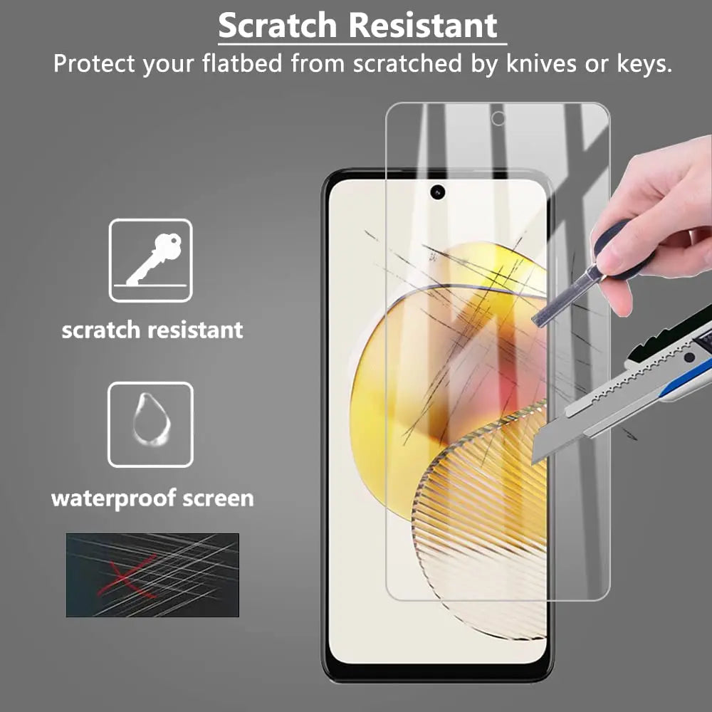 Screen Protector For Motorola Moto G73 5G Tempered Glass HD Crystal High Aluminum 9H High Aluminum Case Friendly
