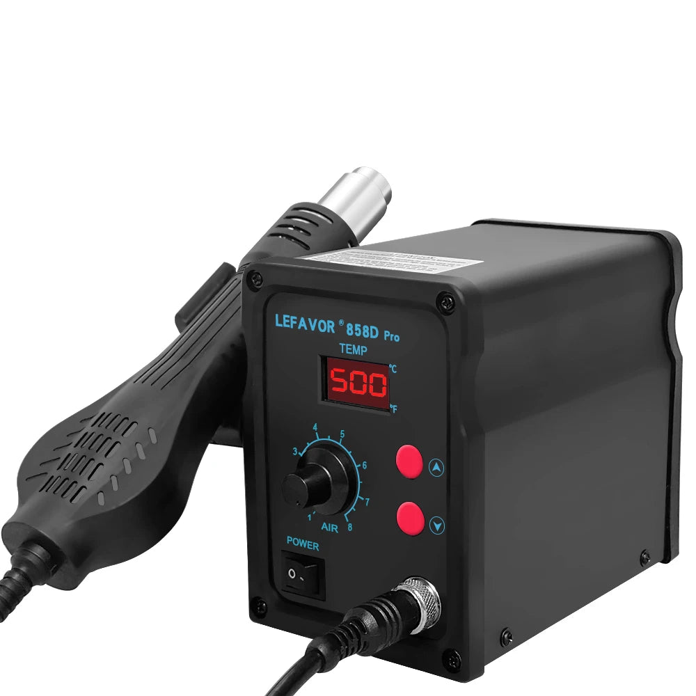 858D Hot Air Gun BGA Soldering Rework Station Blower Hair Dryer Hairdryer Soldering Heat Gun 220V 110V SMD SMT Welding Repair