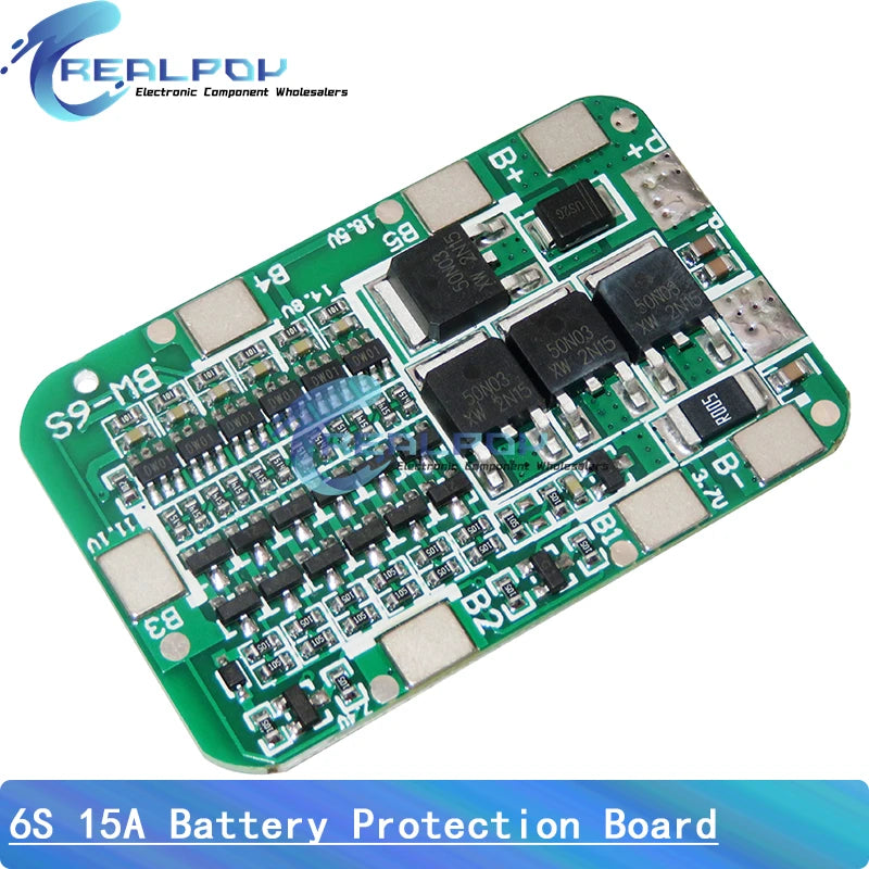 1S 2S 3S 4S 5S 6S 3A 15A 20A 30A Li-ion Lithium Battery 18650 Charger PCB BMS Protection Board For Drill Motor Lipo Cell Module