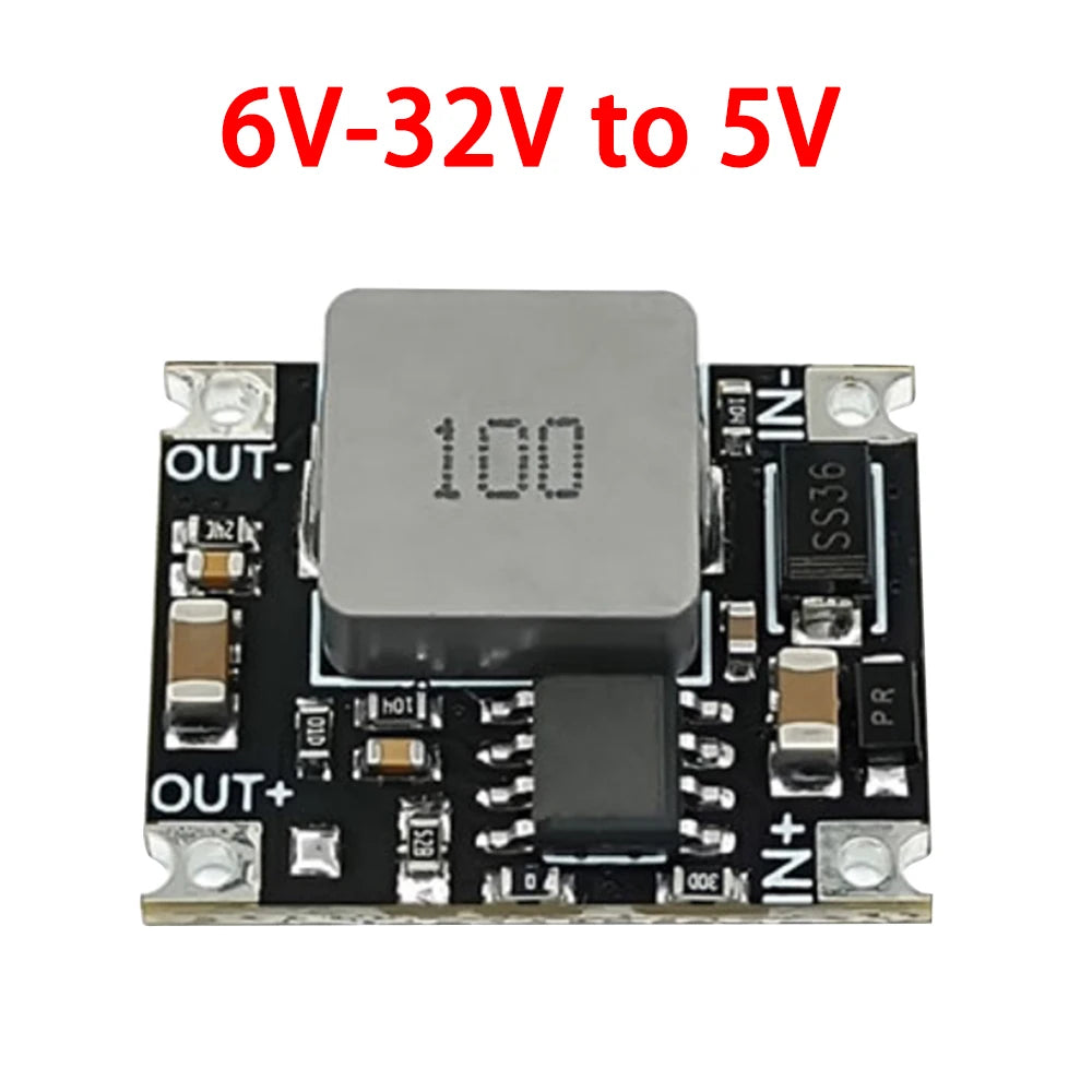 Mini Módulo Convertidor Buck DC-DC 3A 6V-40V a 5V/9V/12V/24V Step-Down Regulador Voltaje PCB
