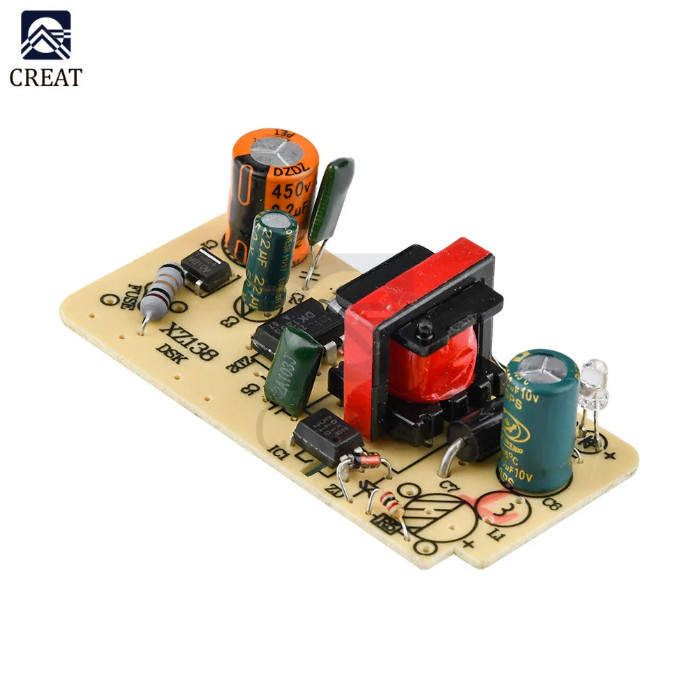 Módulo Fuente Alimentación Switching AC-DC 100-240V a 5V 2.5A (2500mA) Placa Desnuda SMPS Reparación