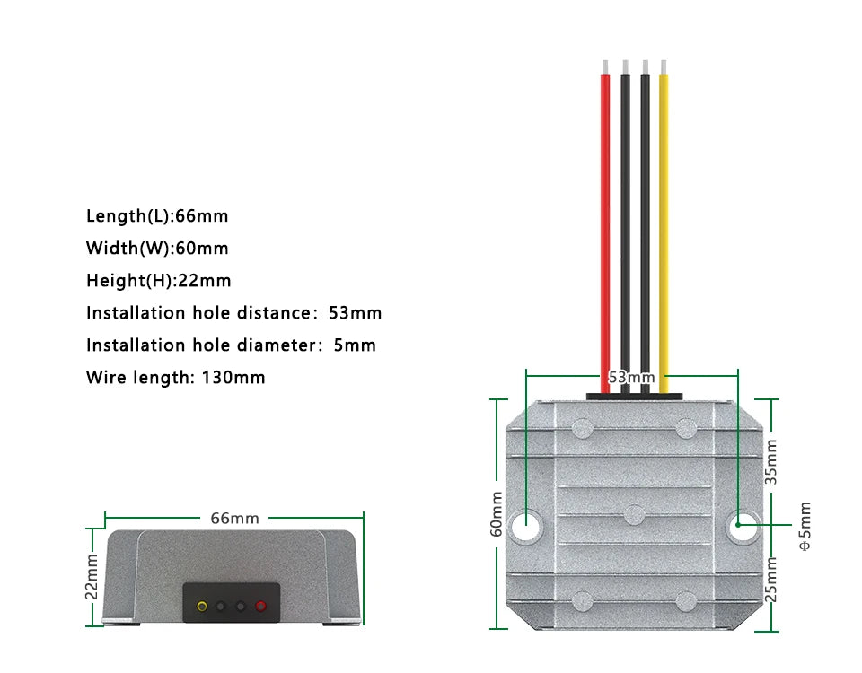 Módulo Convertidor Voltaje DC-DC 10-36V a 24V Automático Buck/Boost Regulador