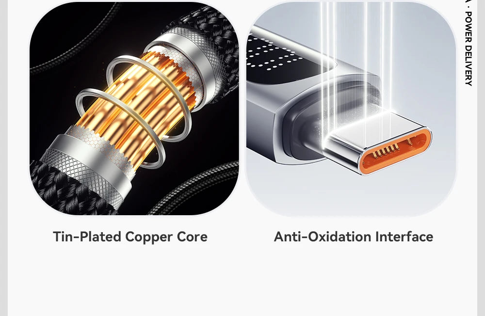 Cable Essager USB-C a Tipo C PD 100W Carga Rápida con Pantalla Digital para iPhone 15/16/Xiaomi/Huawei/Macbook/iPad