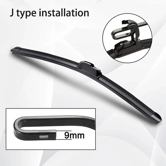 Limpiaparabrisas Auto Goma Suave Sin Hueso Tipo U HD Silencioso Durable para Hyundai ix35 (2010-2015) (24"+16")