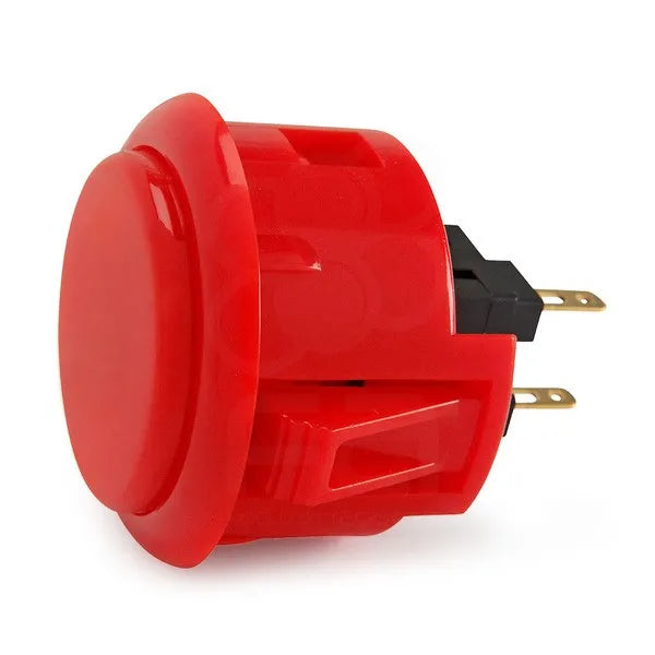 Botón Pulsador Arcade Sanwa OBSF-30 / OBSF-24 (24mm/30mm) Switch Reemplazo Nintendo/MAME/Raspberry Pi (1 Unidad)