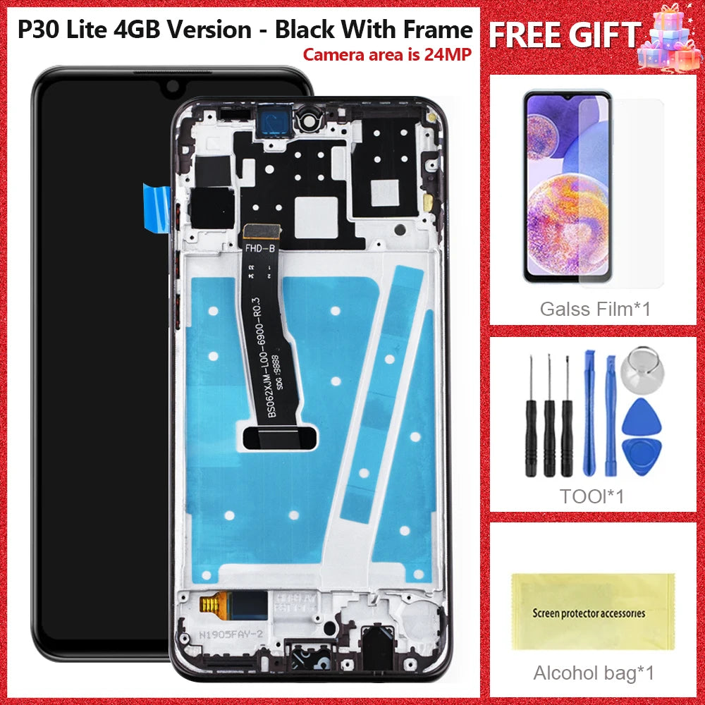 High Quality LCD For HUAWEI P30 Lite LCD Display Touch Screen Digitizer Assembly For Huawei MAR-LX1 LCD Display