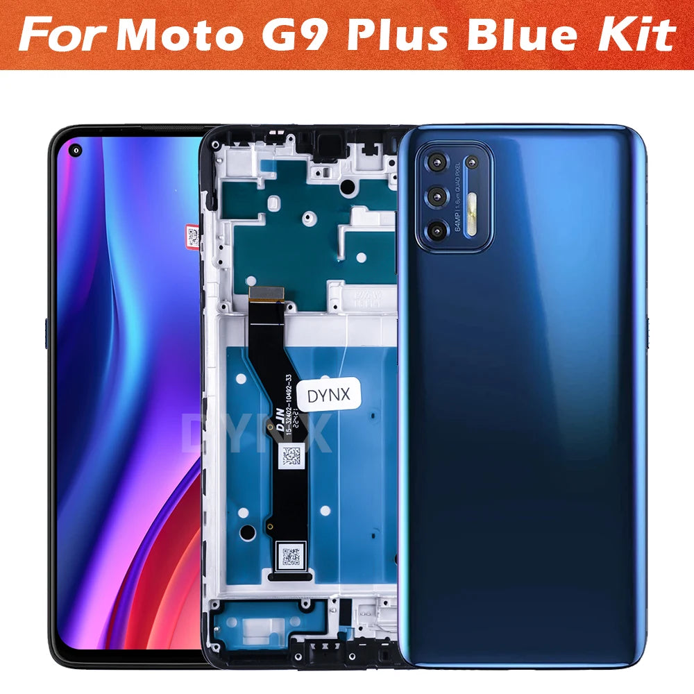 6.81"For Motorola Moto G9 Plus XT2087-1 LCD Display With Frame Touch Panel Digiziter Assembly For Moto G9 Plus Screen Replacemen