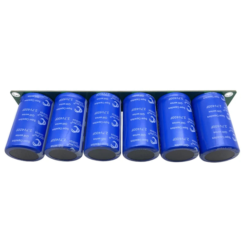 Módulo Supercapacitor Automotriz SAMWHA Green-Cap (83F, 16V / 6x 500F, 2.7V) con Placa Protección