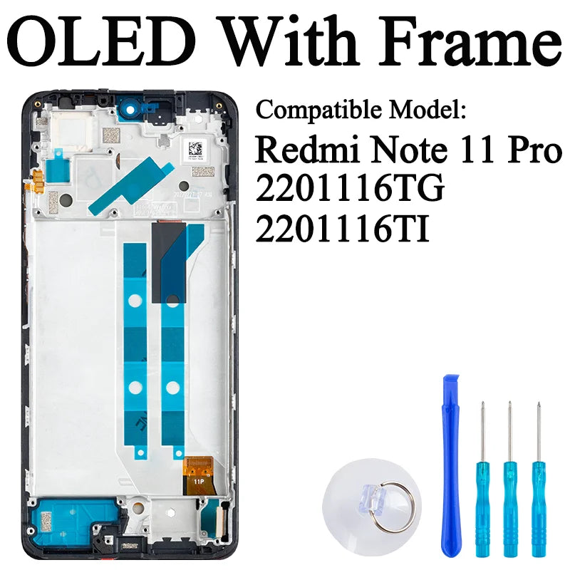 2201116TG M2101K6G Premium Lcd For Xiaomi Redmi Note 10 Pro Display Touch Screen Digitizer Panel Assembly For Redmi Note 11 Pro