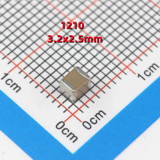 Capacitor Cerámico Alto Voltaje SMD 1210 (100pF 101J 5%, 1kV/2kV, COG/NPO) MLCC - Pack 10 Unidades