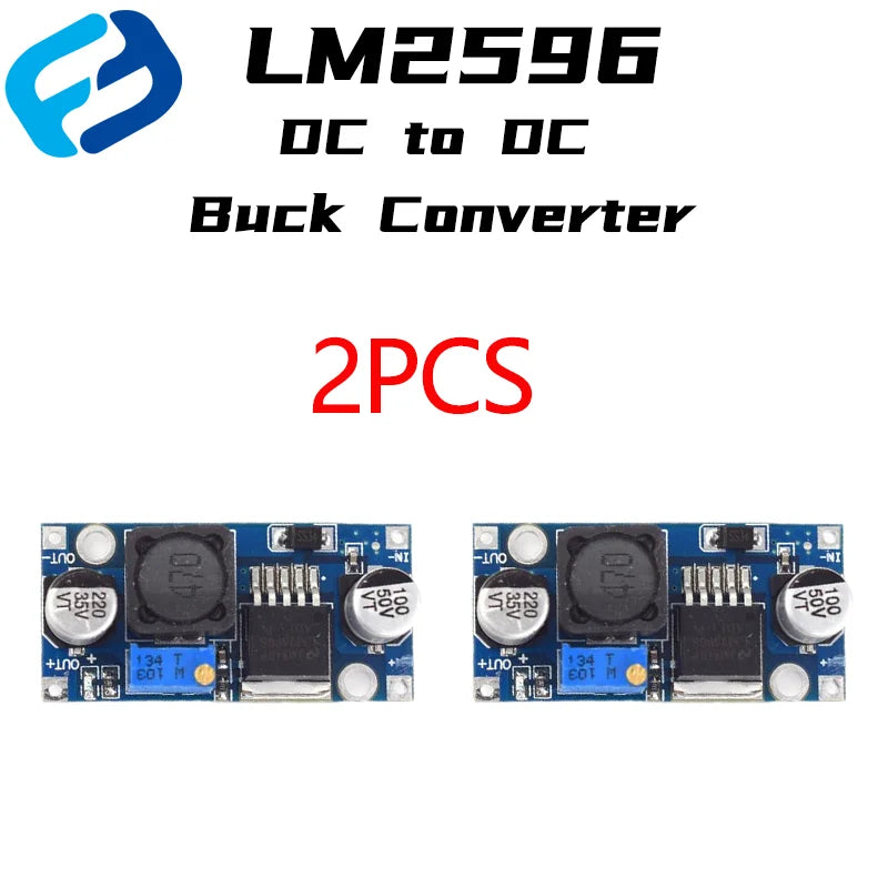 Módulo Fuente Alimentación Step-Down LM2596S DC-DC Buck Ajustable Convertidor Voltaje