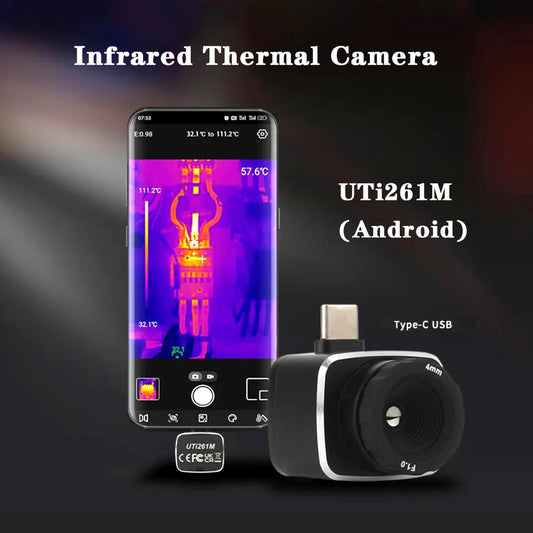 Cámara Térmica UNI-T UTi261M (256x192) para Celular Android (Tipo C) - Termógrafo Infrarrojo (No iPhone)