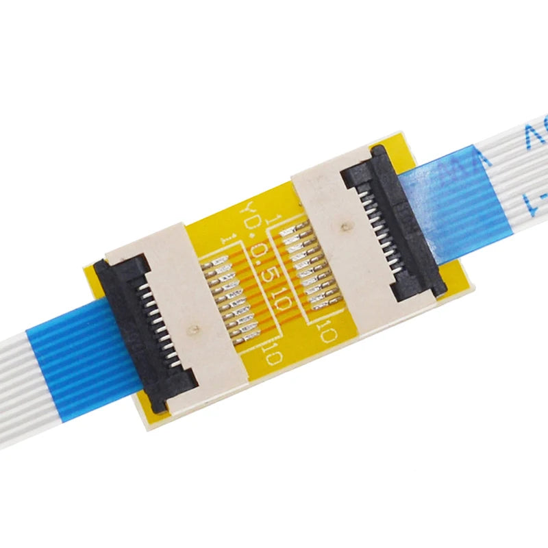 2Pcs FPC FFC Flexible Flat Cable Extension Board soft cable extension 0.5mm 1.0MM Pitch 6 8 10 12 14 20 30 40 50 PIN Connector