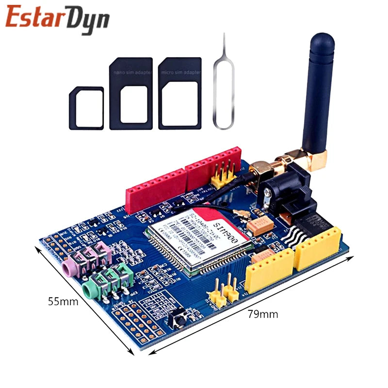 Placa Desarrollo Shield GSM/GPRS SIM900 (Quad-Band) compatible Arduino