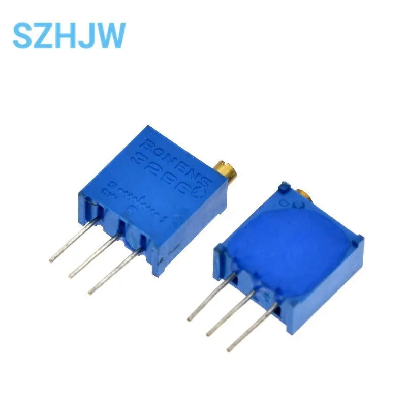10PCS 3296 potentiometer Kit High Precision 3296W Variable Resistor 100R -1M 200R 500R 1k 2k 5K 10K 20K 50K 100K 200k 500k