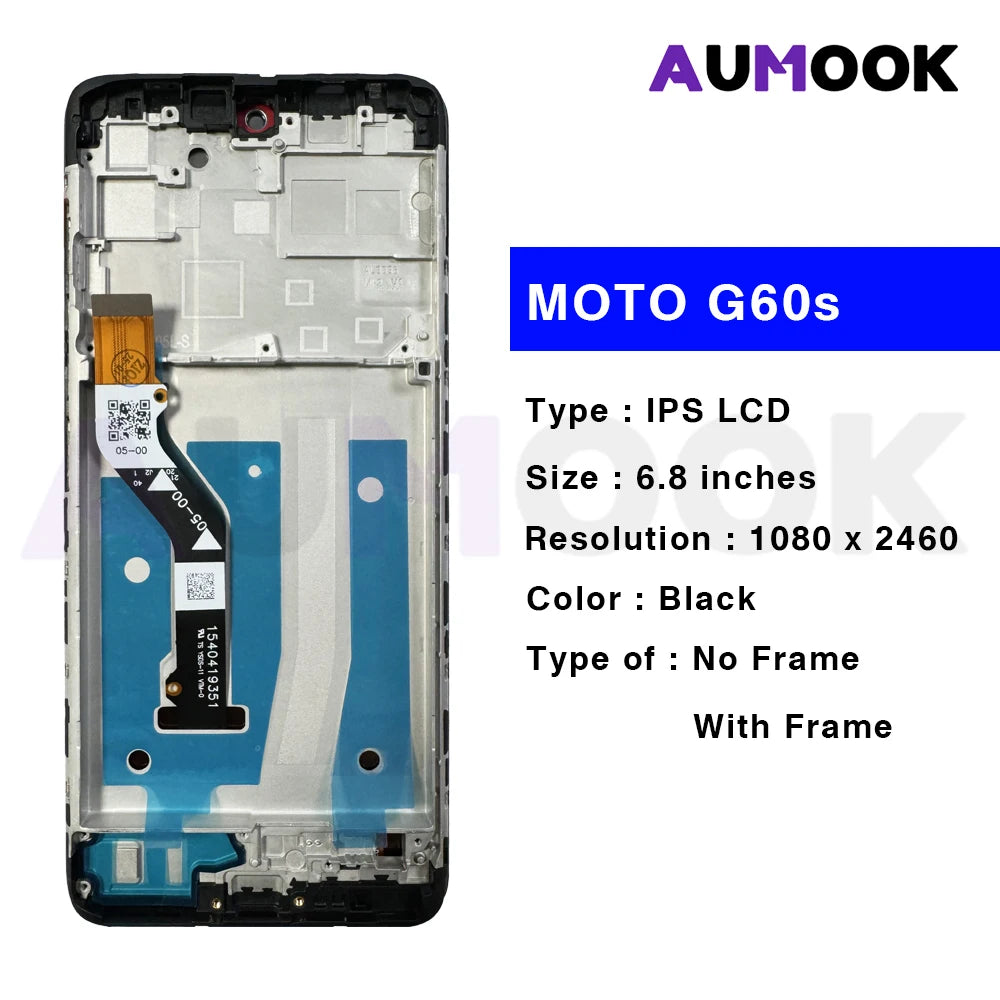 Pantalla LCD con Marco y Digitalizador Táctil para Motorola Moto G10/G20/G50/G60/G100 / G50 5G