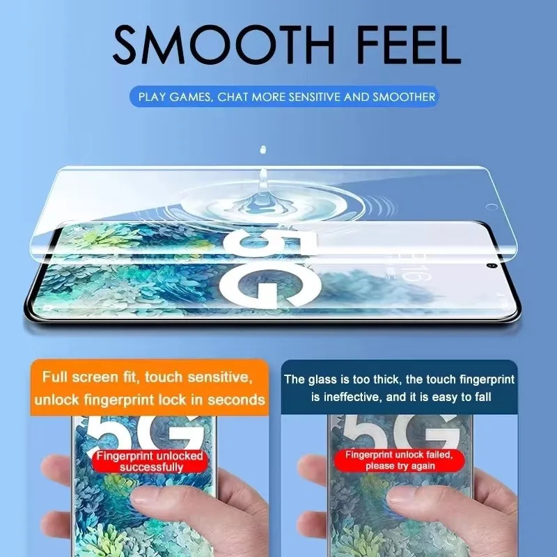 Film Hidrogel Protector Pantalla para Samsung Galaxy S8-S24 Ultra/Plus/FE / Note 9/10/20 Plus (5 Unidades)