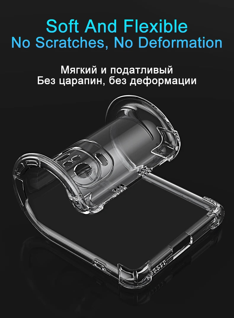 Funda Carcasa Silicona Transparente Anti-Golpes (Airbag) para Xiaomi Redmi Note 7-10S / 7A-9C / Poco F3/X3 Pro NFC