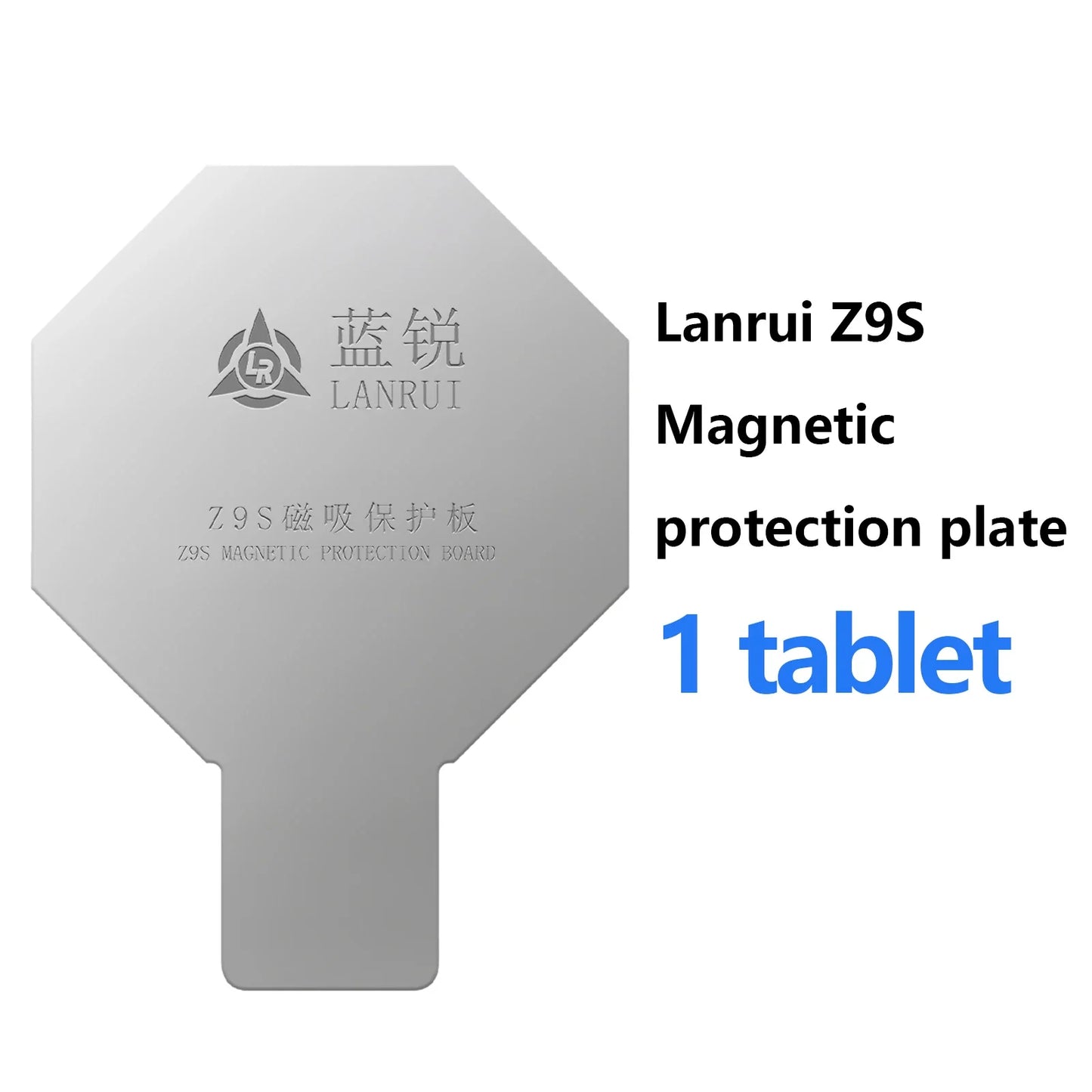 Placa Protectora Magnética Universal Vidrio Trasero Lanrui Z9 para Serie iPhone 11-16 (Protección Imán Carga Inalámbrica)