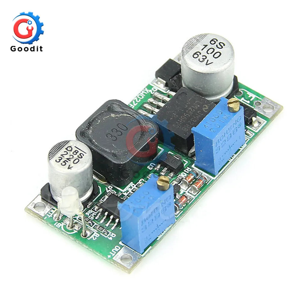 Módulo Convertidor Buck LM2596S DC-DC 3.2V-40V a 1.25V-35V 2A Ajustable Step-Down