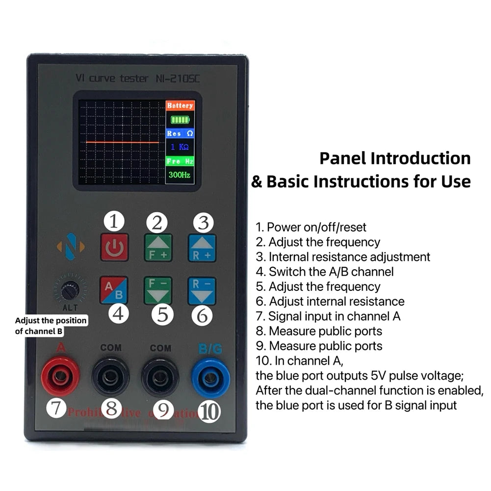 Analizador Curva VI Doble Canal con Pantalla a Color - Tester Fallos Electrónicos ASA
