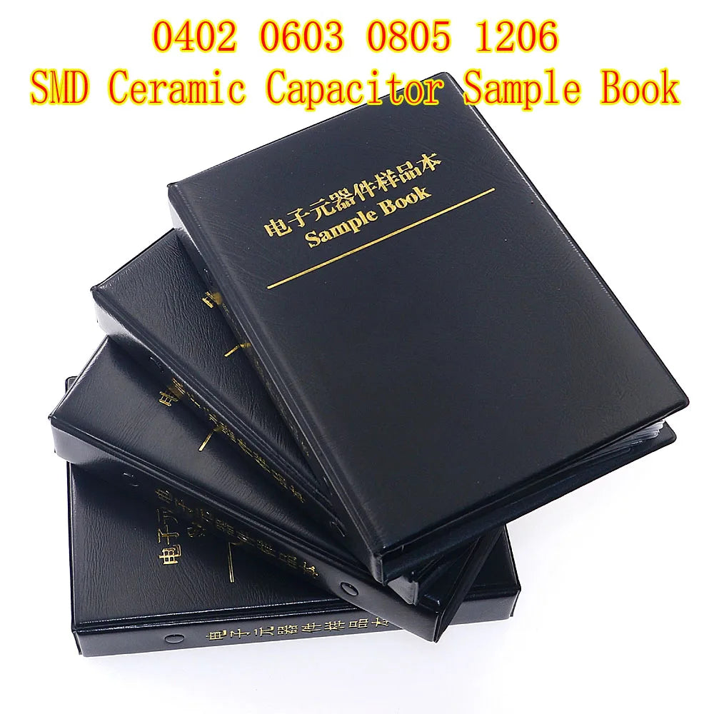 Libro Muestrario Mixto Capacitores Cerámicos Multicapa SMD (0.5pF-22uF, 0402-1206) Kit Surtido