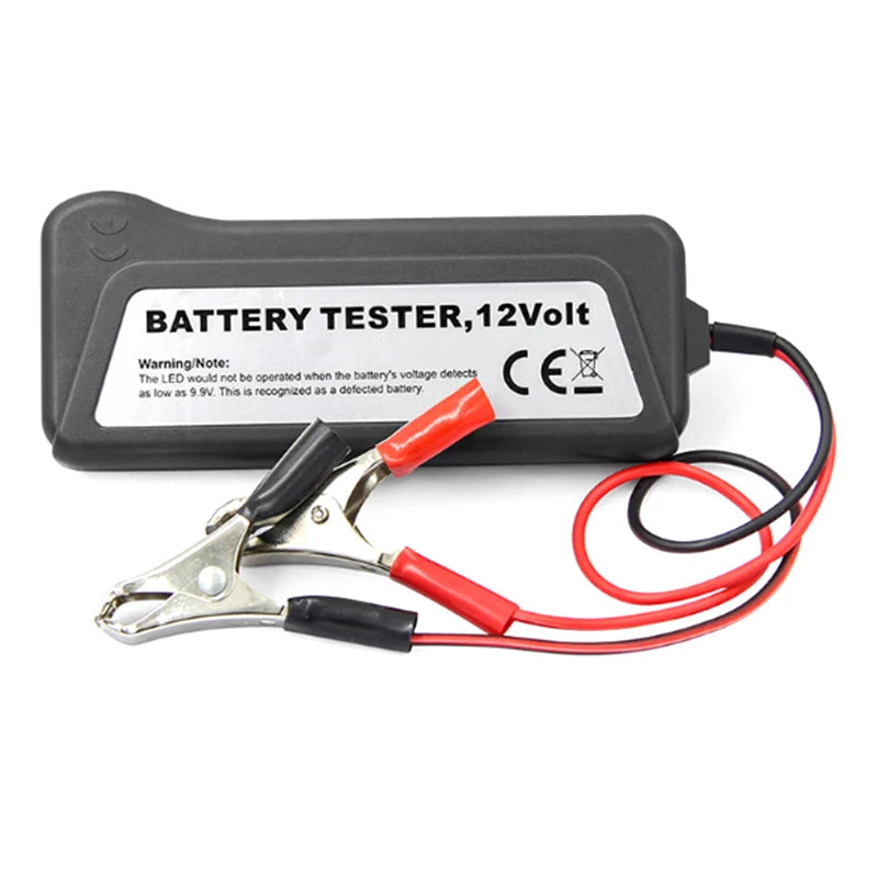 Tester Batería Auto 12V Digital - Diagnóstico Alternador con Display 6 LEDs