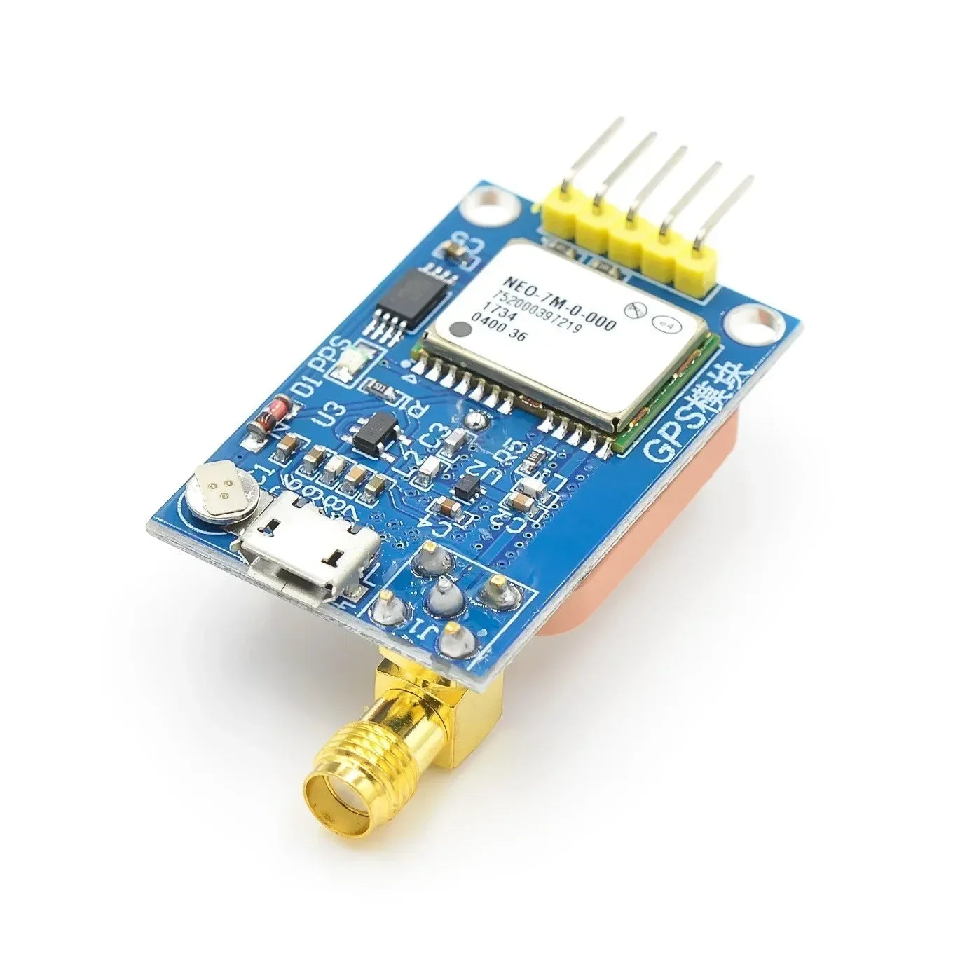 Módulo GPS NEO-6M / NEO-7M / NEO-8M (Micro USB) para Posicionamiento Satelital Arduino/STM32/C51 (Nota: Duplicado fila 47)