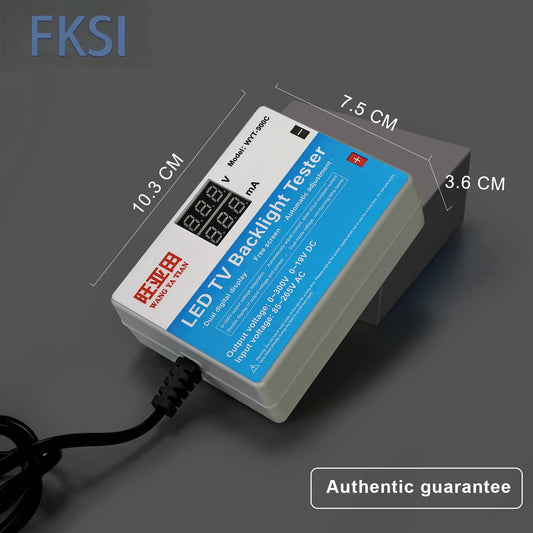 Tester Backlight LED TV (0-300V) con Display Voltaje/Corriente + Set Palancas Desarme
