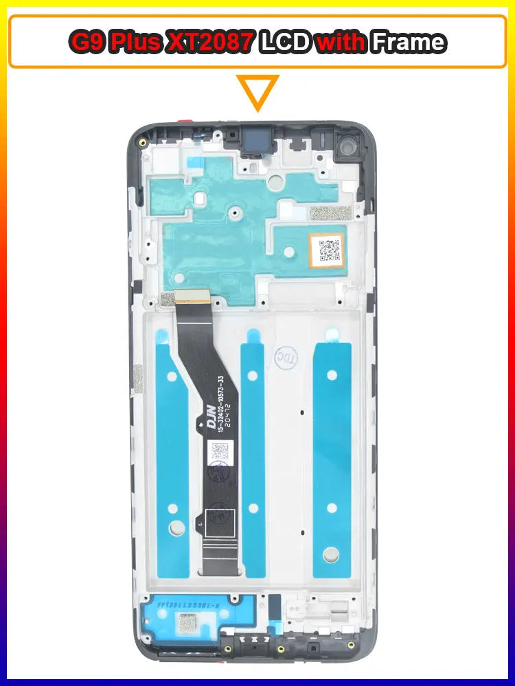 New LCD for Motorola Moto G9 Plus XT2087-1 LCD Display Touch Screen Assembly Replacement for Moto G9 Plus XT2087 LCD With Frame