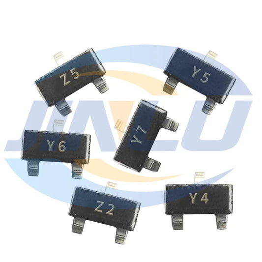 Diodo Zener SMD SOT-23 BZX84C (3V-47V) - Pack 100 Unidades (Valores Surtidos)