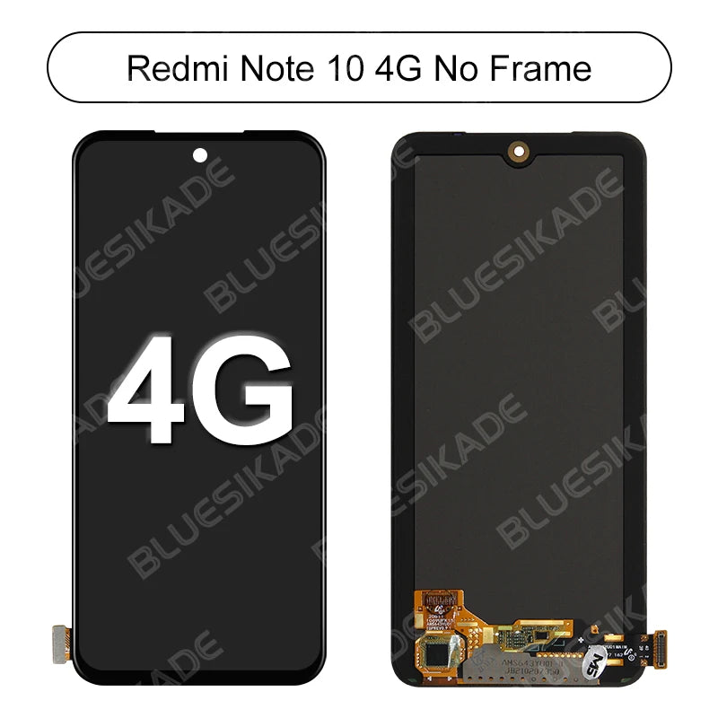 AMOLED For Xiaomi Redmi Note 10 4G Display Note 10S LCD M2101K7AI Touch Screen Digitize For Redmi Note 10 5G Display POCO M3 Pro