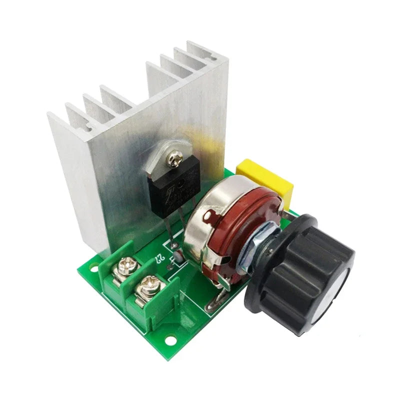 Controlador Velocidad Motor AC 110V/220V 2000W/4000W SCR Regulador Voltaje Dimmer Termostato Alta Potencia