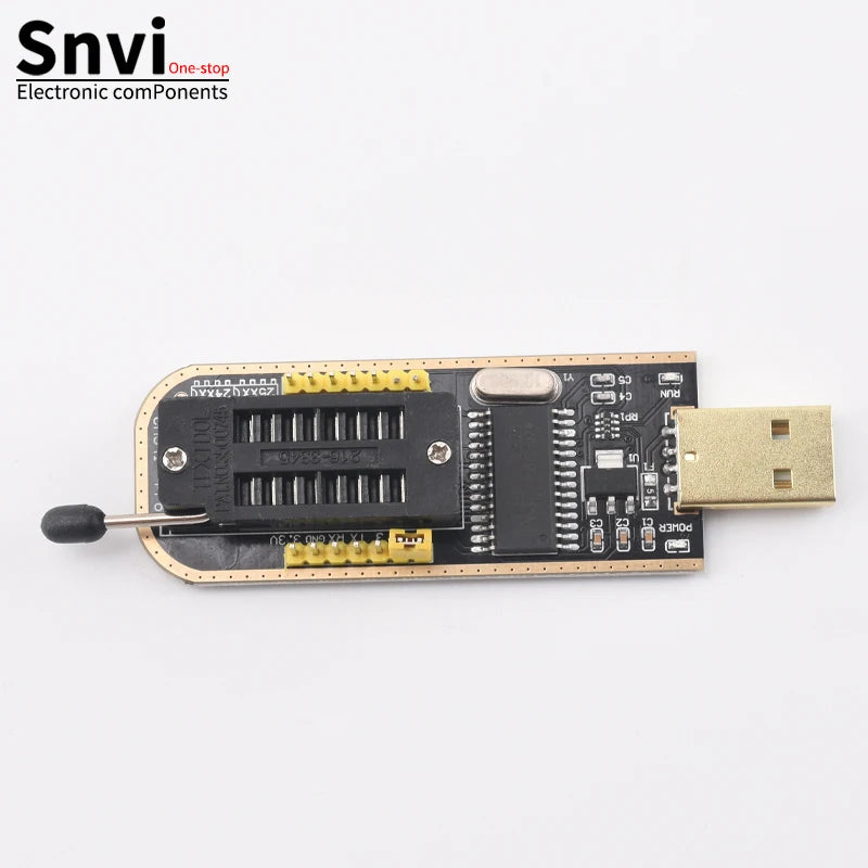 Kit Programador USB CH341A 24/25 Series EEPROM Flash BIOS + Clip Test SOIC8/SOP8