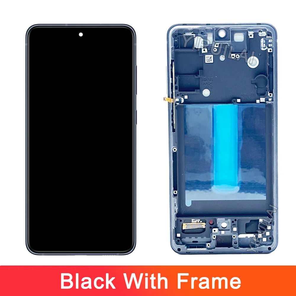 AMOLED para Samsung Galaxy S21FE 5G G990B G990U pantalla LCD Digitalizador de pantalla táctil con marco para Samsung S21 FE LCD