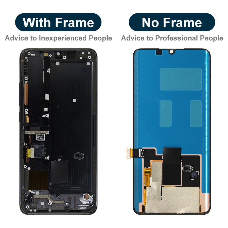 6.47" AMOLED For Xiaomi Note 10 LCD Display Touch Screen Assembly For Xiaomi CC9 Pro Display MI Note 10 Pro Replacement Parts