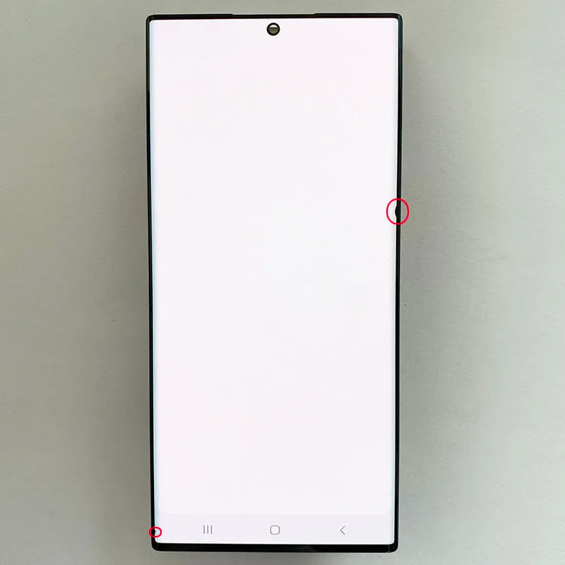 Pantalla 6.8" Super AMOLED con Marco y Digitalizador Táctil para Samsung S22 Ultra (S22U/S908B/S908U) (Con Defecto Estético)