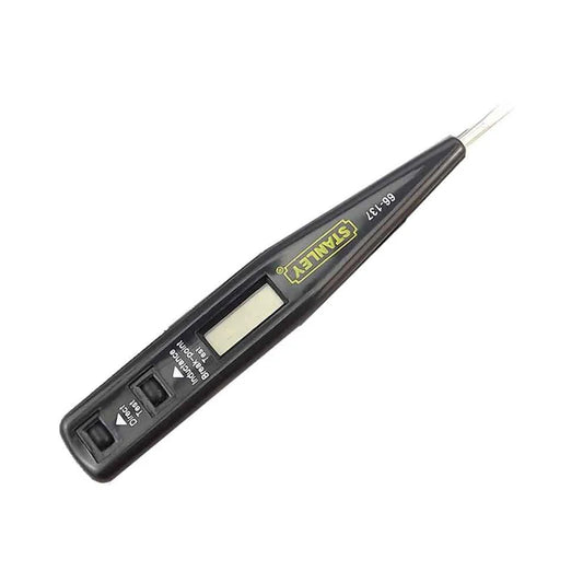 Destornillador Tester Digital Stanley 66-137 (2 en 1, 12V) con Display LCD - Uso Profesional/DIY/Automotriz